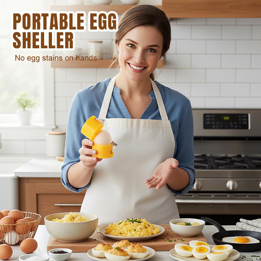 2026 New Egg opener, Egg Shell Separator for Raw Eggs Gadgets Cracker Tool, Upgrade Stainless Steel Egg Cutter Egg Cracker Tool Multifunctional Egg Cutter Multipack (1, Pink)