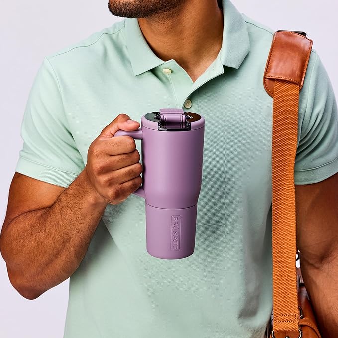 BrüMate Müv - 25oz 100% Leak Proof Insulated Coffee Mug with Handle & Lid - Stainless Steel Coffee Travel Mug - Double Walled Coffee Cup (Prickly Pear)
