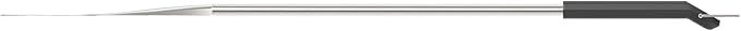 Witt Stainless Steel Pizza Turning Peel - 6.5" Diameter, Long Handle, Nonstick, Lightweight, Perforated Design, Essential for Pizza Oven Owners, Chefs, Cooks, Bakers