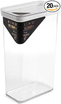 BINO | Food Storage Containers, 3.8 Qt/3.6 Liter - 20 Pack | THE SNAP+ COLLECTION | Airtight Food Storage Containers with Lids | Pantry Organization | BPA-Free | Containers for Organizing