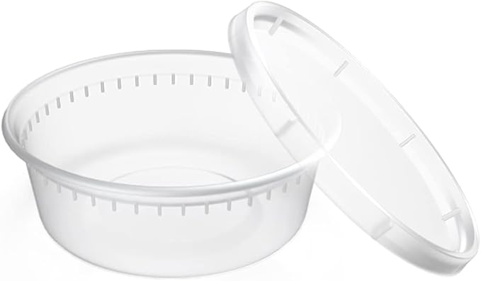 EDI [8 OZ, 50 Sets] Plastic Deli Food Storage Containers with Airtight Lids | Microwave-, Freezer-, Dishwasher-Safe | BPA Free | Heavy-Duty | Meal Prep | Leakproof | Recyclable