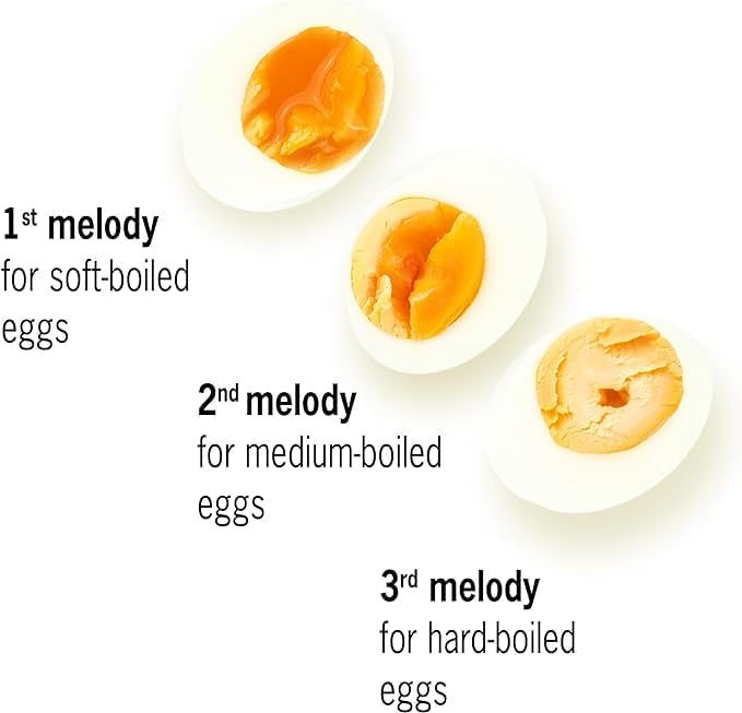 BeepEgg Basic Orange – Egg Timer for Boiling Eggs – Musical Egg Cooker for Soft, Medium, Hard Boiled Eggs – Food Safe – Singing Floating Egg Timer – Egg Cooker for 3 Levels of Doneness - Brainstream