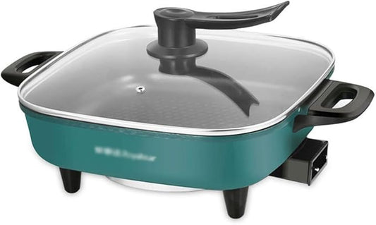 HBJWOV Electric Cooking Pot Multifunctional Electric Hot Pot Intelligent Electric Heating Pot Electric Wok(D)