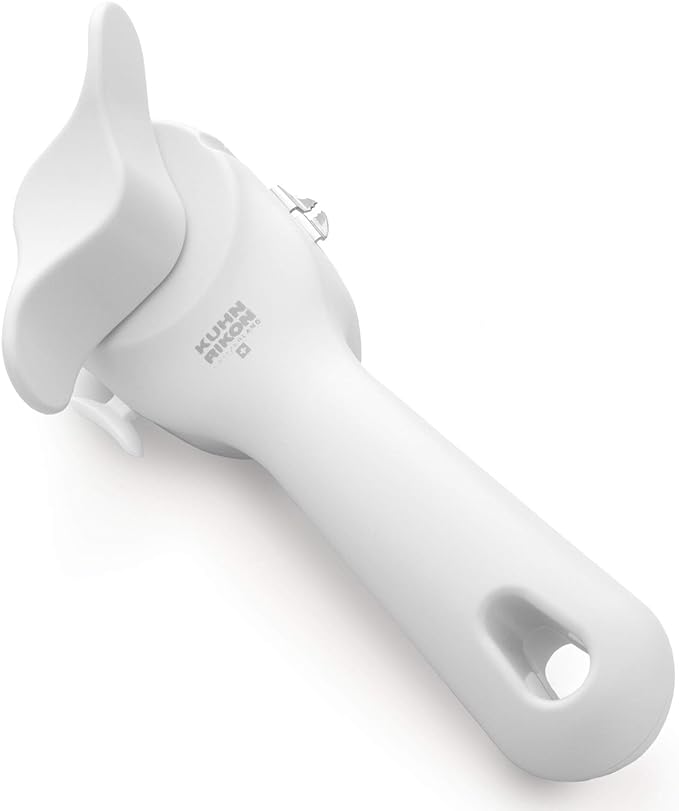 Kuhn Rikon Auto Safety LidLifter/Can Opener with Ring-Pull, 8 x 2.5 x 2.75 inches, White