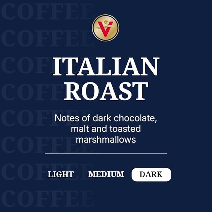 Victor Allen's Coffee Italian Roast, Dark Roast, 80 Count, Single Serve Coffee Pods for Keurig K-Cup Brewers