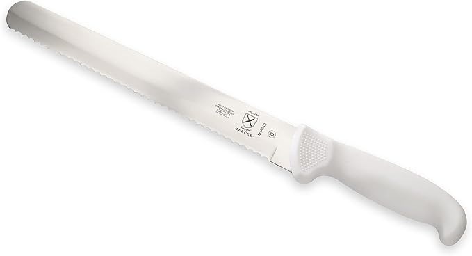Mercer Culinary Ultimate White 10" Wavy Edge Slicer Knife