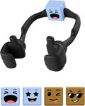 Stocking Stuffers for Teens Boys Girls Kids: Thumbs Up Lazy Phone Holder with Mood Cube Cell Phone Stand for Desk Gifts for Men Women Adults Kids Teenager Husband Wife Funny Gadgets Gift for Christmas