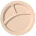 Camwear Polycarbonate Three Compartment Narrow Rim Plate
