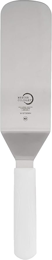 Mercer Culinary Millennia Turner Handle, 8 Inch x 3 Inch Blade, White Handle