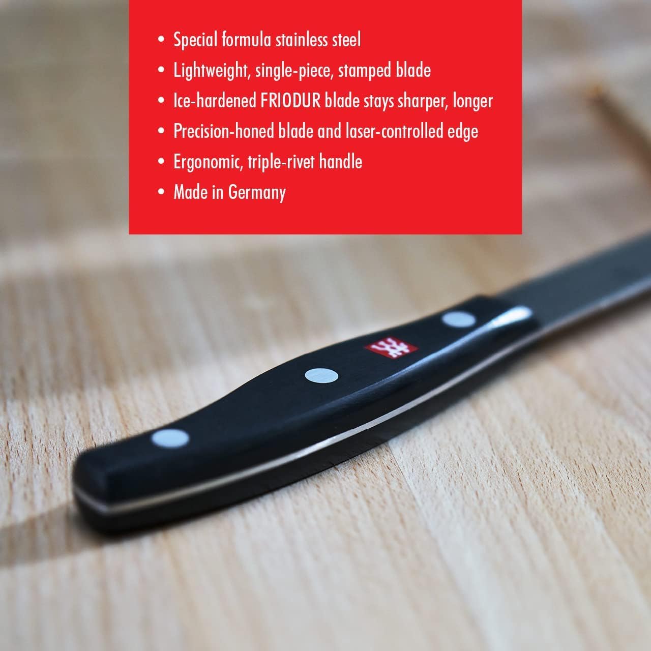 ZWILLING Twin Signature 6-inch Utility Knife, Razor-Sharp, Made in Company-Owned German Factory with Special Formula Steel perfected for almost 300 Years, Dishwasher Safe