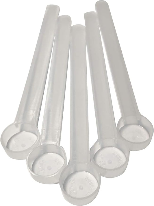 1/8 Teaspoon (0.625 mL | A Pinch) Long Handle Scoop for Measuring Coffee, Pet Food, Grains, Protein, Spices and Other Dry Goods (Pack of 5)