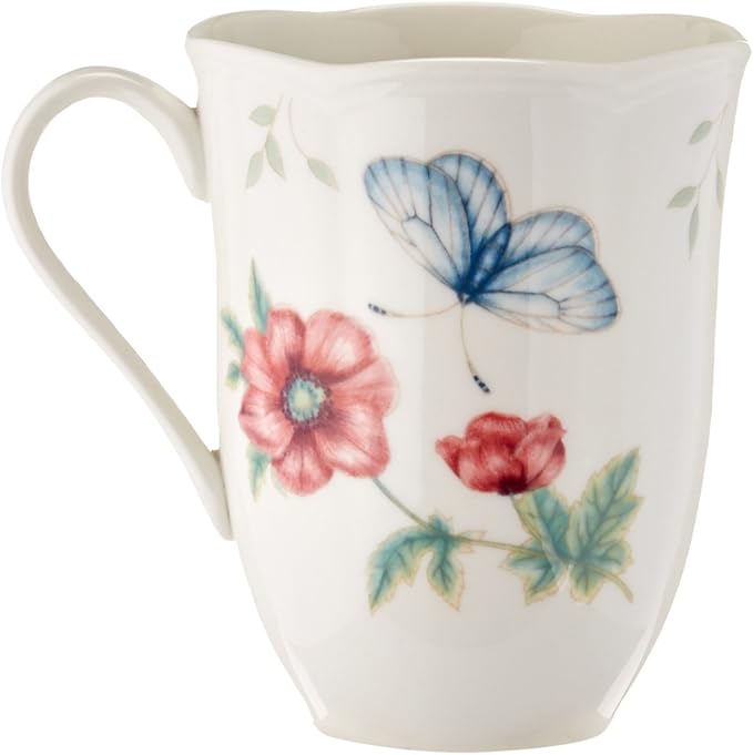 Lenox 6342794 Lenox Butterfly Meadow 18-Piece Dinnerware Set White