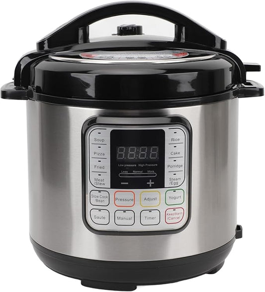 16 in 1 Multi Cooker, Dishwasher Stainless steel Pressure Cooker for Slow Cooker Rice Cooker Steam Pot Food Warmer (US Plug 110V)