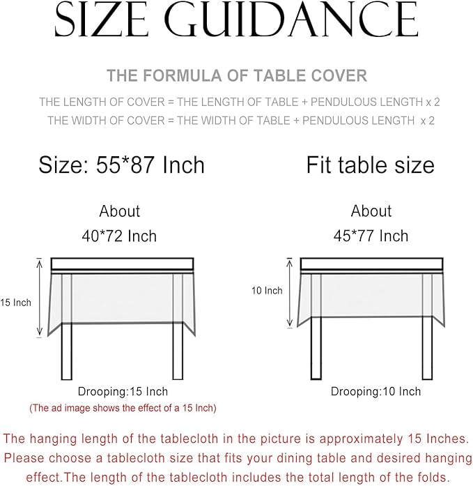 patdrea Designer Vintage Linen Rectangle Table Cloth,Framhouse Oranges and Leaves Pattern French Tablecloth,Fall Decor Cover for Kitchen Dining Christmas,Thanksgiving,55"x87"-Palladin a