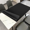 Table Cover - 30x64 Inch Waterproof Easy to Clean Can Conceal Flaws Protector The Table Top from Scratches Used for Dining (Black+Black 30x64)
