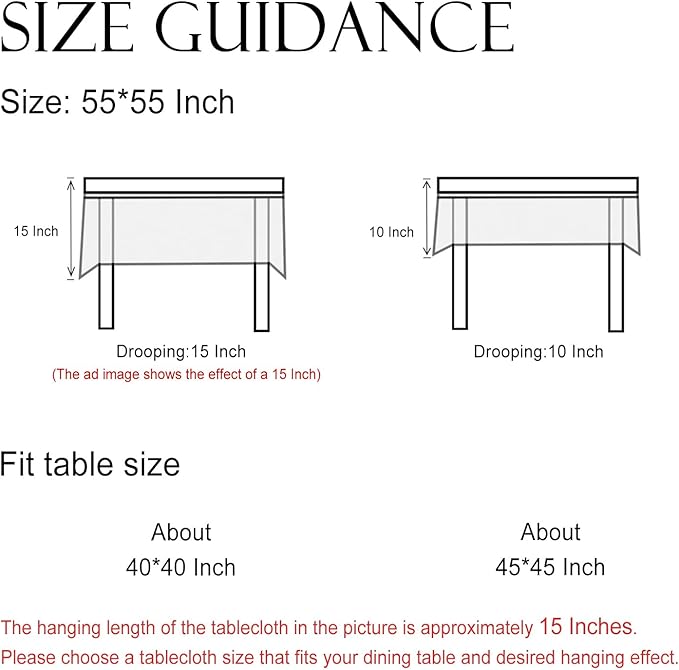 ISAENNE Designer Linen Floral Small Square Tablecloth,Light Green Farmhouse Durable Table Cloth,Washable Decor Tablecloths for Dining Kitchen Thanksgiving Christmas,55"*55"-Floralsea B