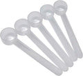 2 Teaspoon (2/3 Tablespoon | 10 mL) Long Handle Rounded Scoop for Measuring Coffee, Pet Food, Grains, Protein, Spices and Other Dry Goods (Pack of 5)