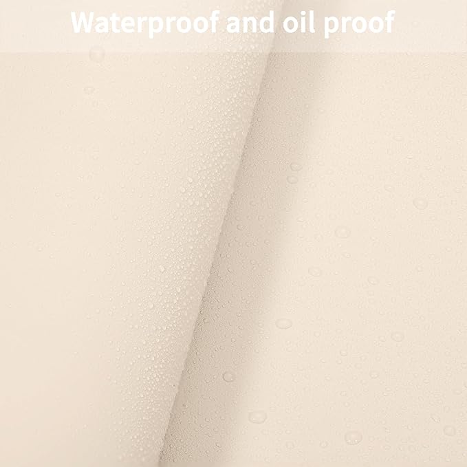 Leather Desk Mat,1.8mm Thick,15.75x63 Inch Desk Cover,Desk Protector Mat,Dresser Cover Top,Leather Table Cover,Side Table Cover,Office Desk Cover(Off White+Light Gray,15.75x63)