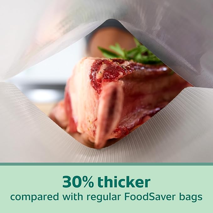 FoodSaver Gallon Vacuum Seal Bags, Heavy Duty, 28 Pack, Extended Life for Freshness, Enhanced Protection