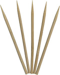 1000 Count | KingSeal Natural BAMBOO Heavy Weight Meat Skewers, Kebab Sticks, City Chicken, 4.5 Inches x 3.8mm, Bulk Pack - 1 Box of 1000