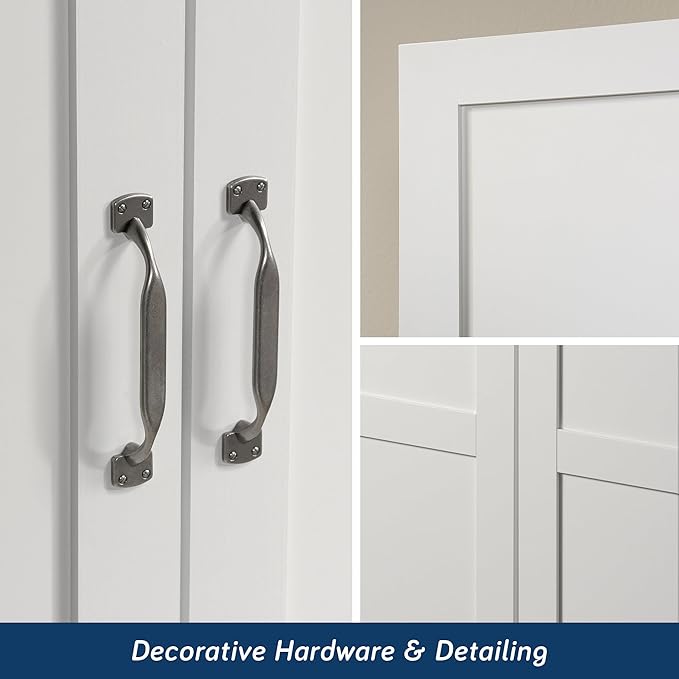 Sauder Select Storage Cabinet/ Pantry cabinets, White finish