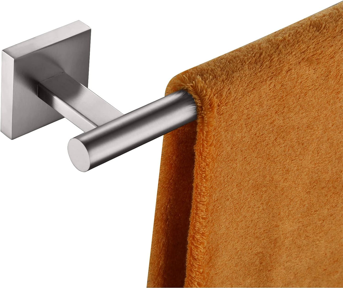 KOKOSIRI Bath Towel Holder Bathroom Accessories Towel Bar for Toilet Kitchen Necklace Holder 20 Inch Brushed Nickel Stainless Steel B4005BR-L20