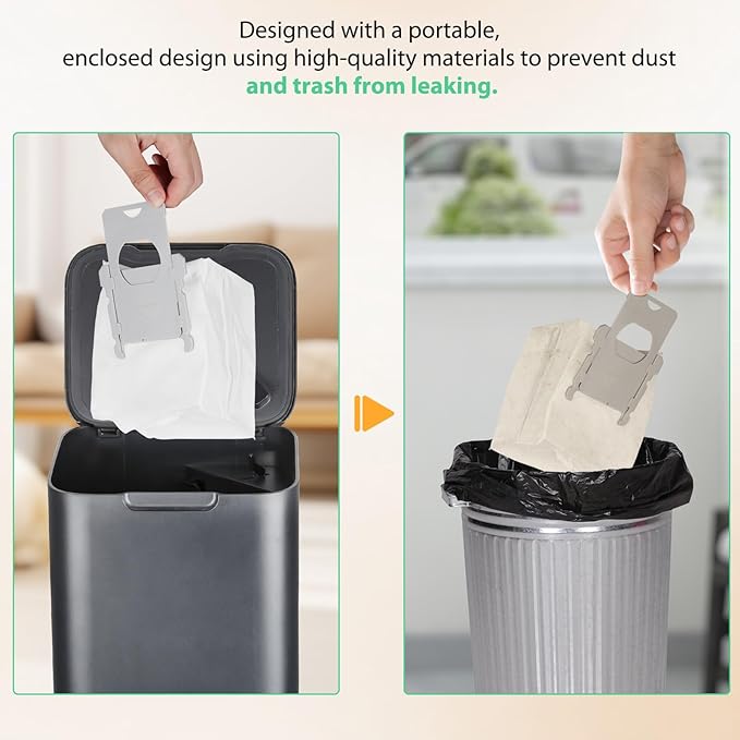 16 Pack Roomba Vacuum Bags - Pack Disposable Dust Bags for iRobot Roomba i7+, i1+, i2+, i3+, i4+, i5+, i6+, i8+, j6+, j7+, j8+, j9+, s9+, Combo i5+, j5+, j7+, j9+, Easy-to-Install Replacement