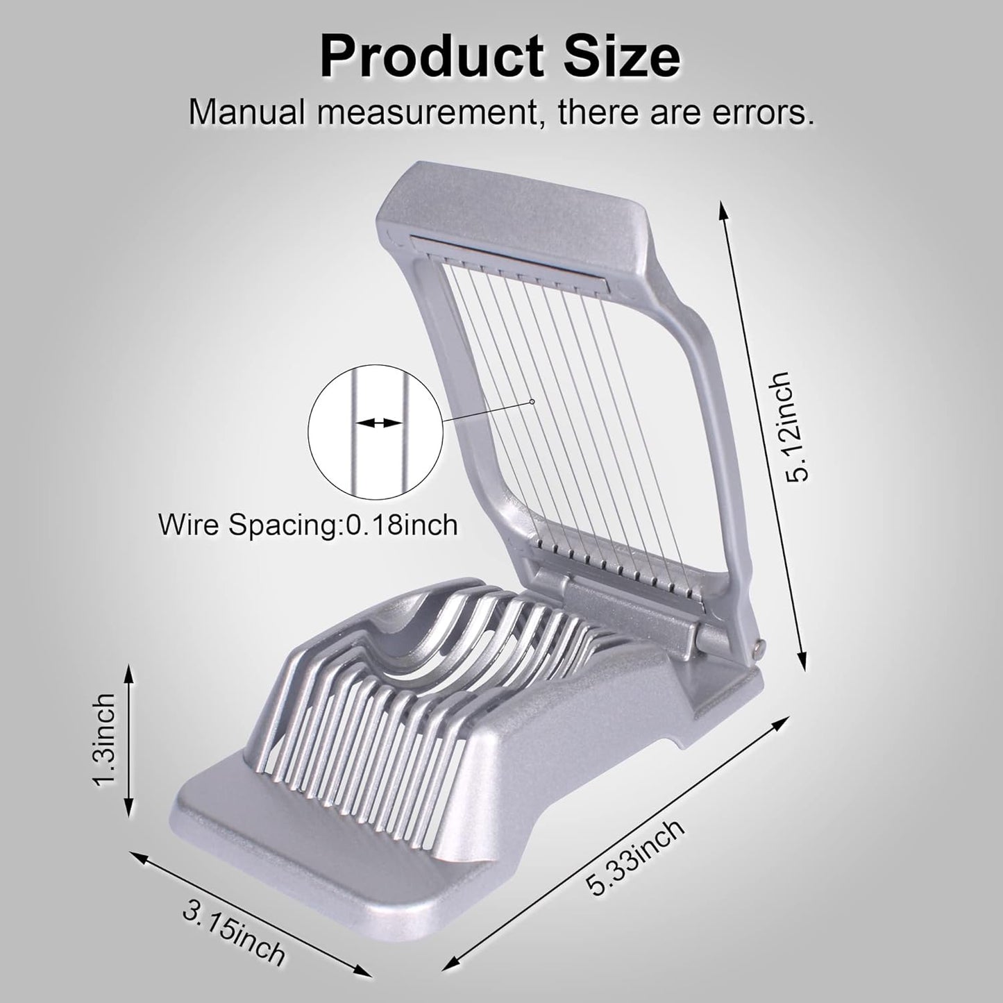 Egg Slicer for Hard Boiled Eggs,Egg Cutter Strawberry Slicer Tomato Slicers for Home Use (Red)