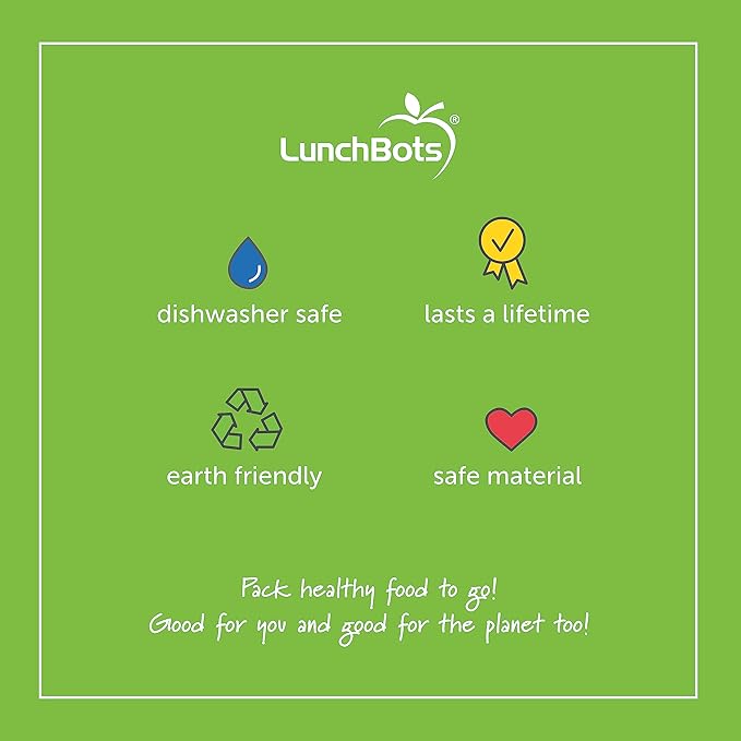LunchBots Build -a- Bento Lunch Box, Silicone Bento Box for Kids, Multi-Compartment Lunch Container, Oven & Dishwasher Safe, BPA Free, 32 oz - Tie Dye Pink