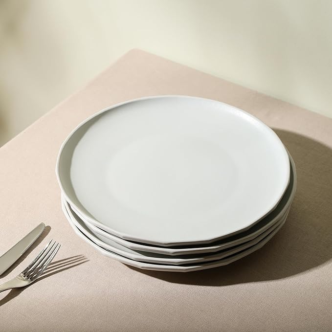 Stone Lain Rio 4-Piece Dinner Plate Set Stoneware, Beige