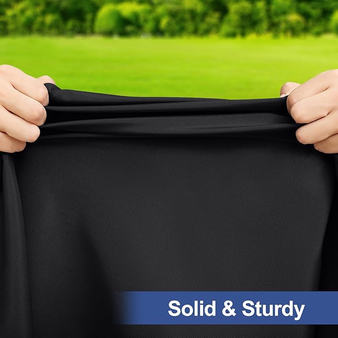 homing Rectangle Table Cloth Cover, Waterproof Polyester Elastic Fitted Tablecloth, Fits for 5 Foot Folding Tables, Washable Table Protector for Picnic, Camping, Outdoor (Black, 30" x 60")