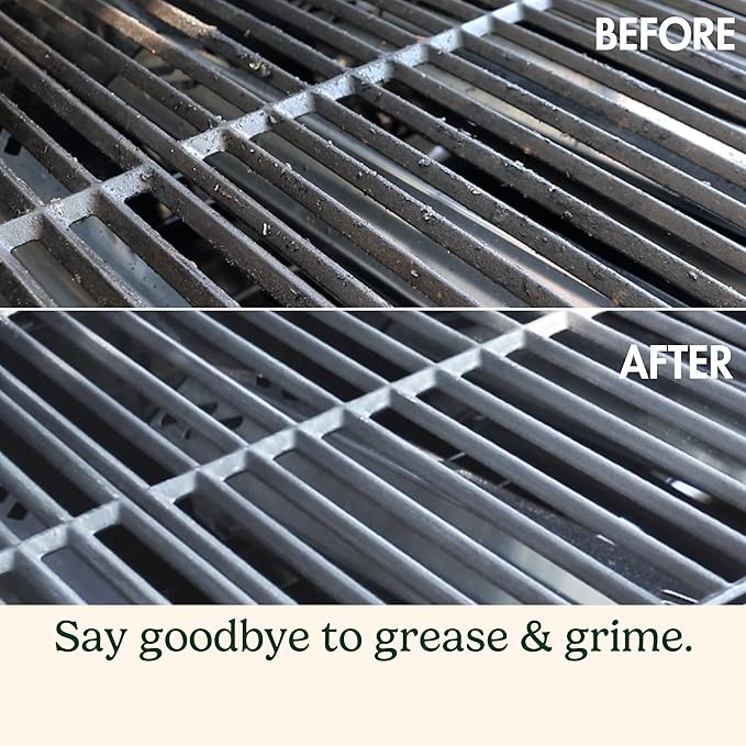 Cuisinart Stainless Steel 16.5" Long Handle Grill Cleaner Brush and Scraper for BBQ, Griddle, Grills, Cookout Tool, Grill Brush for Outdoor Grills BBQ Accessories