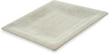 Carlisle FoodService Products Grove Reusable Plastic Plate Square Plate with Rim for Home and Restaurant, Melamine, 10.5 Inches, Buff, (Pack of 12)