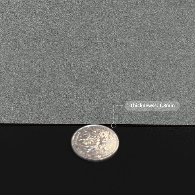 Desk Pad Mat - 14x48 Inch Waterproof Easy to Clean Can Conceal Flaws Protector The Table Top from Scratches Used for Coffee Table Office Table Dresser(Black+Gray 14x48)