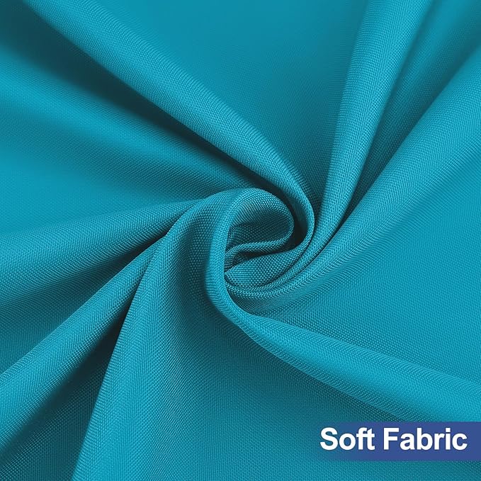 homing Rectangle Table Cloth Cover, Waterproof Polyester Elastic Fitted Tablecloth, Fits for 4 Foot Folding Tables, Washable Table Protector for Picnic, Camping, Outdoor (Teal, 24" x 48")