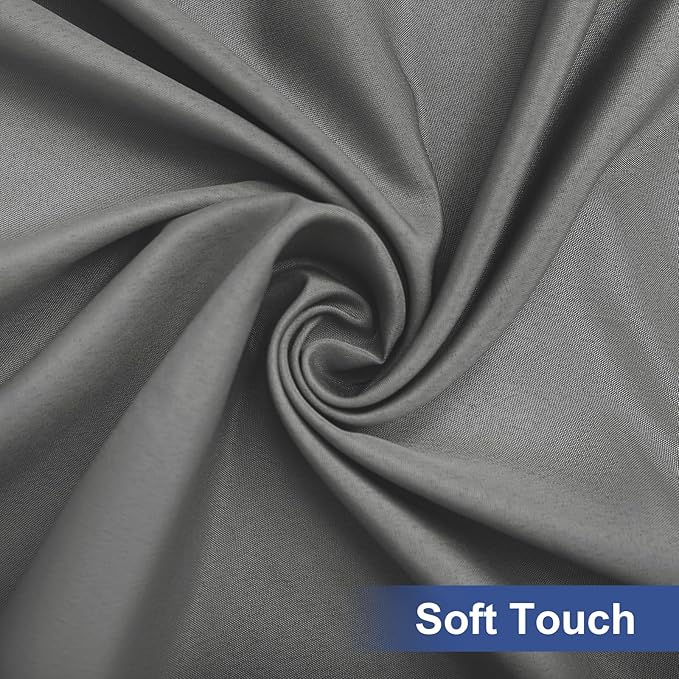 homing Rectangle Table Cloth Cover, Waterproof Polyester Elastic Fitted Tablecloth, Fits for 4 Foot Folding Tables, Washable Table Protector for Picnic, Camping, Outdoor (Grey, 30" x 48")