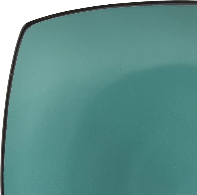 Gibson Elite Soho Lounge Square Reactive Glaze Stoneware Dinnerware Set, Service for 4 (16pc), Matte Jade
