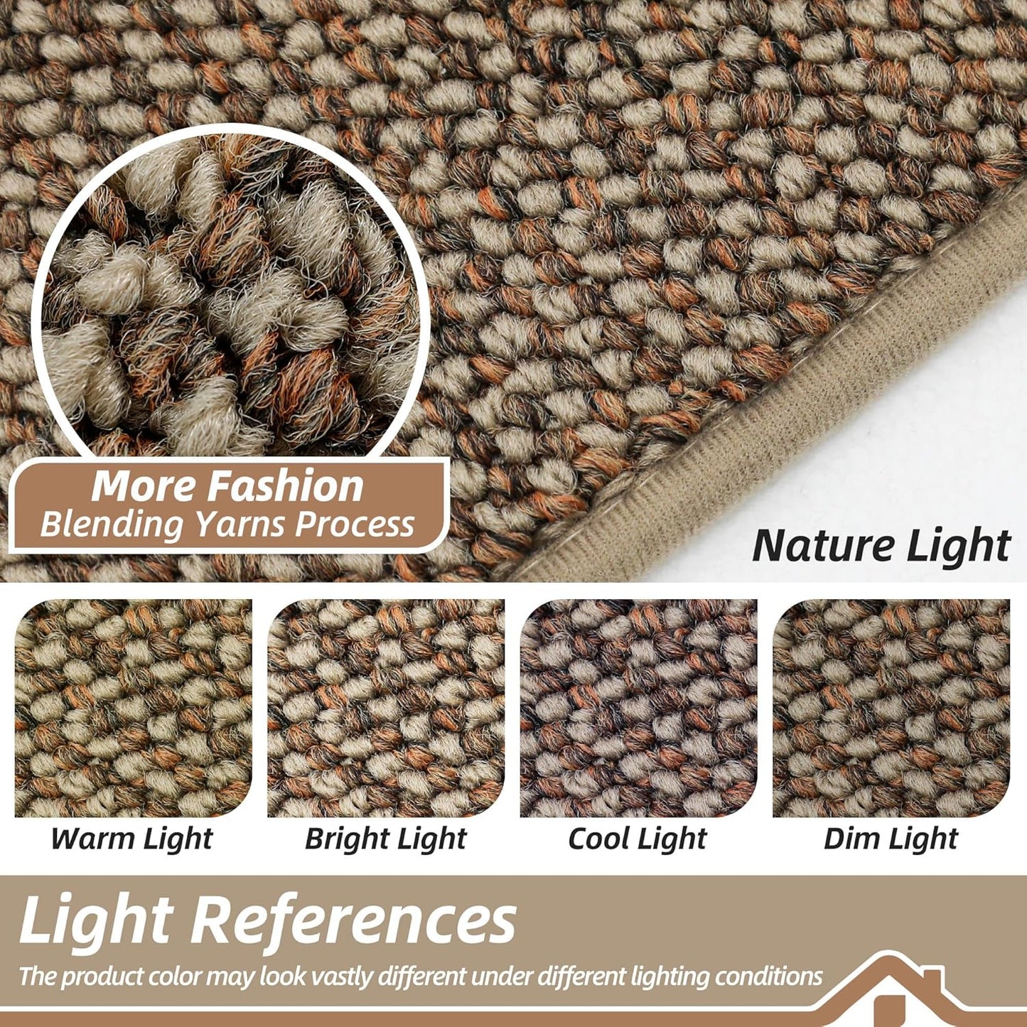 BEQHAUSE Kitchen Rugs 32"x48", Non-Slip Kitchen Mats for Floor, Super Absorbent and Stain Resistant Kitchen Rugs, Machine Washable Rugs for Kitchen, Hallway, Laundry & Sink, Taupe